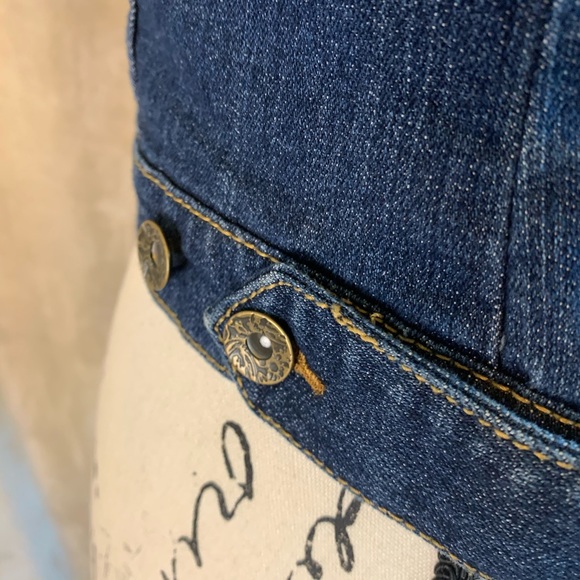 PARIS BLUES Jean Vest Denim Blue Small - Picture 8 of 15